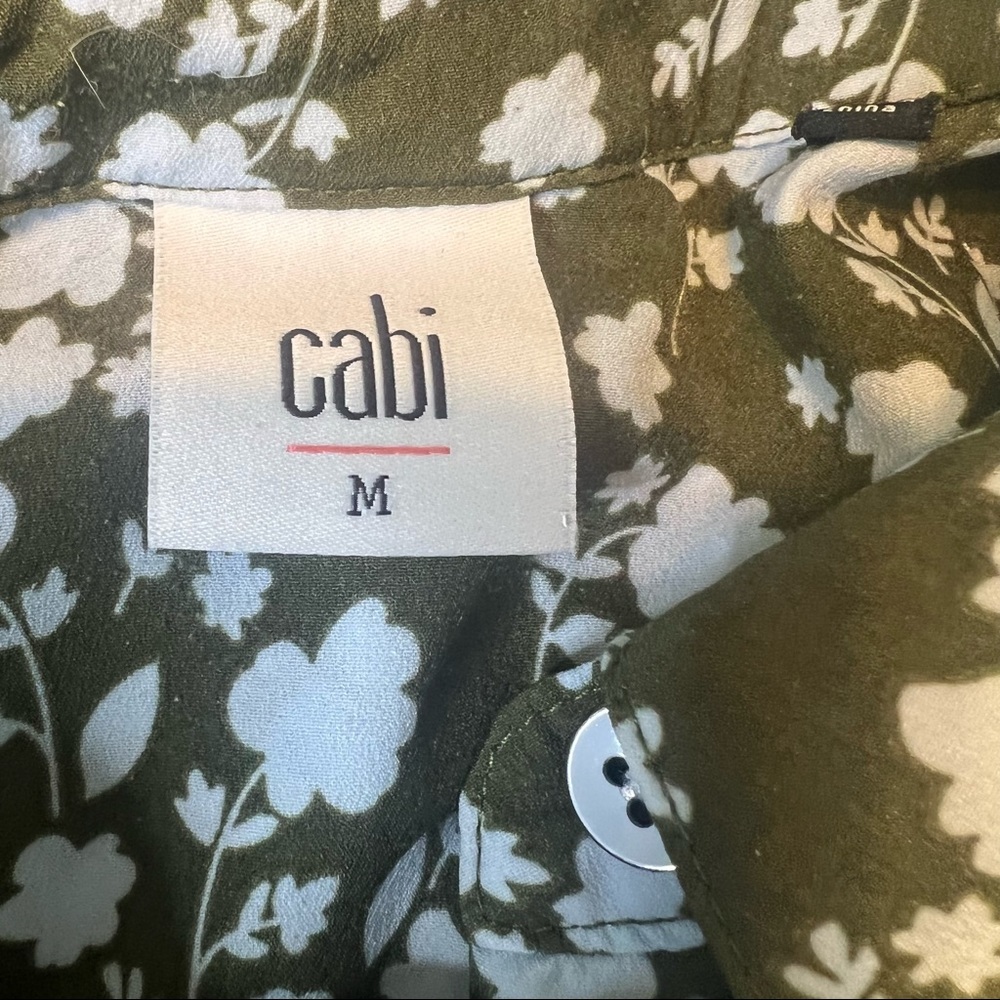 Cabi Sleeveless Green & Blue Pullover Top Shirt Size Medium M - Picture 6 of 6